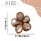 Hawaiian Flower Hair Claw Clip for Women Large Floral Hair Clips(Gold)